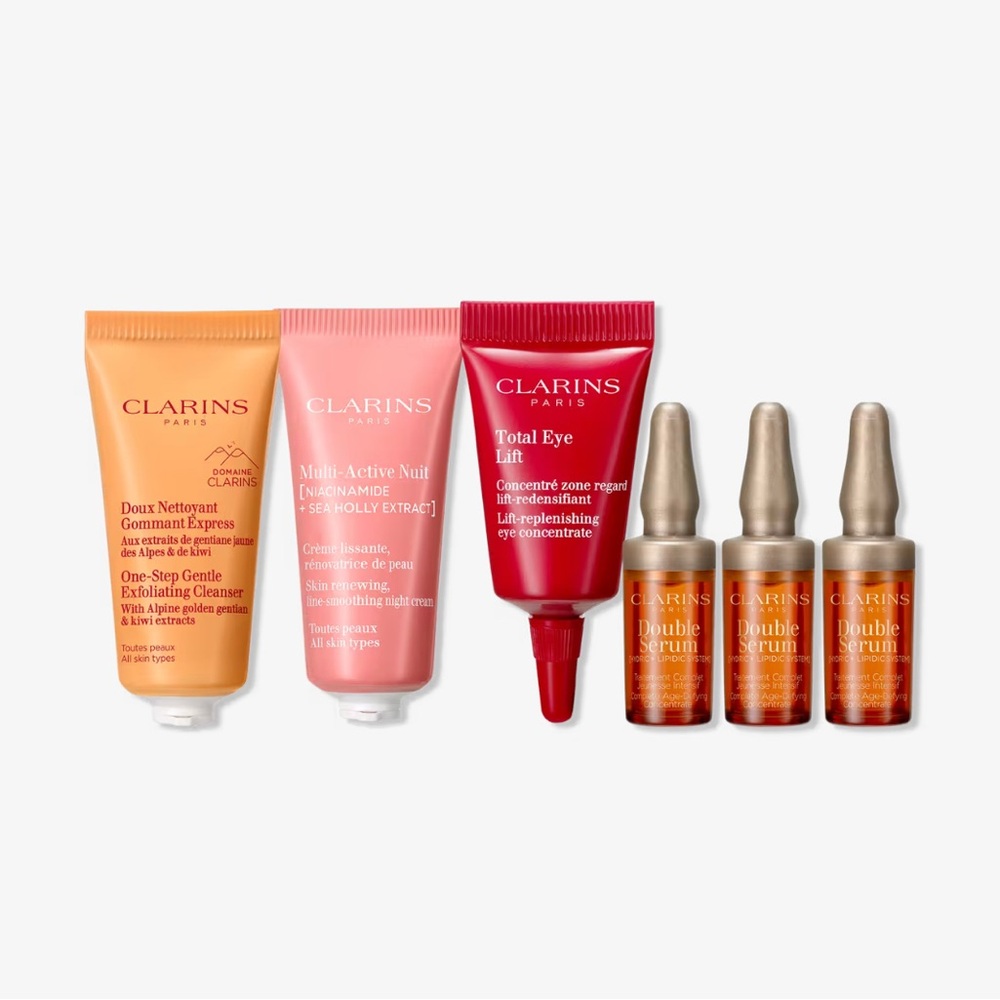 6 Piece Clarins  Skincare Set